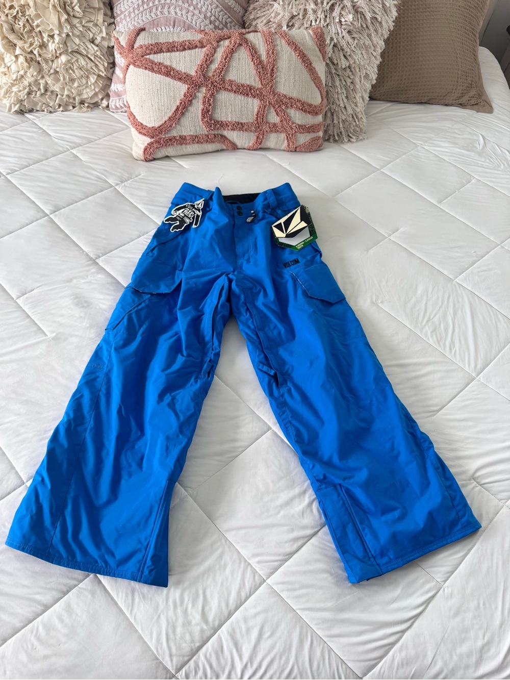 Volcom Youth L Blue V.Zip Tech Snow Snowboard Pants NWT